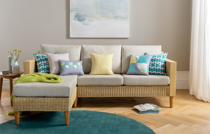 Indoor Cane Furniture  - Daro - Elgin Chaise Sofa Collection