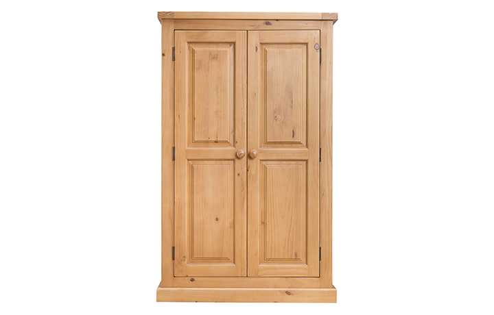 Wardrobes - Country Pine Compact Double Wardrobe