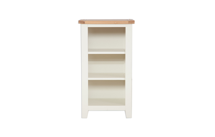 Bookcases - Chelsworth Ivory Painted Small Bookcase/DVD Rack