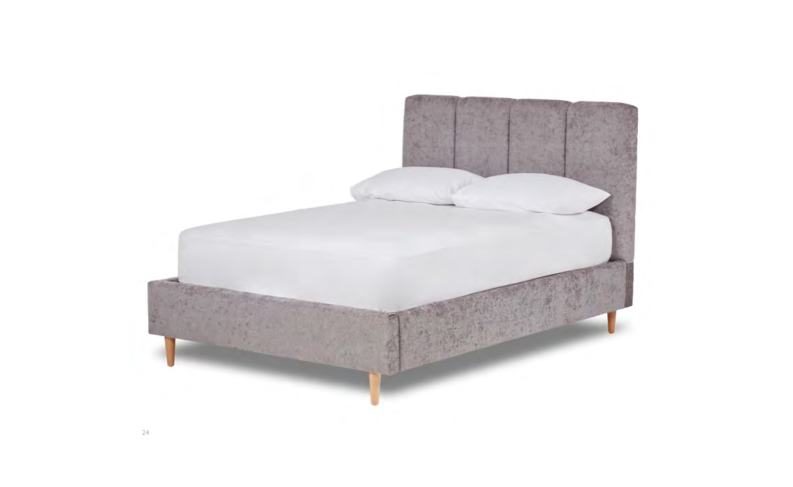 Derry 5ft King Size Fabric Bed Frame With Low End With Low End