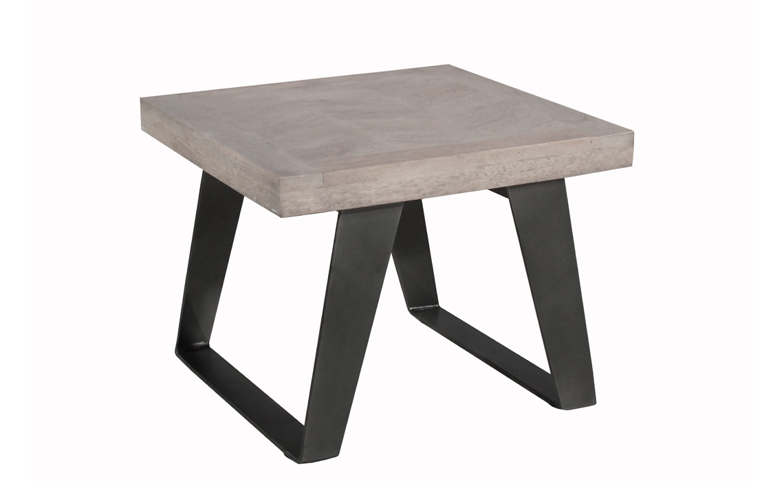 Mimoso Grey Wash Mango Side Table