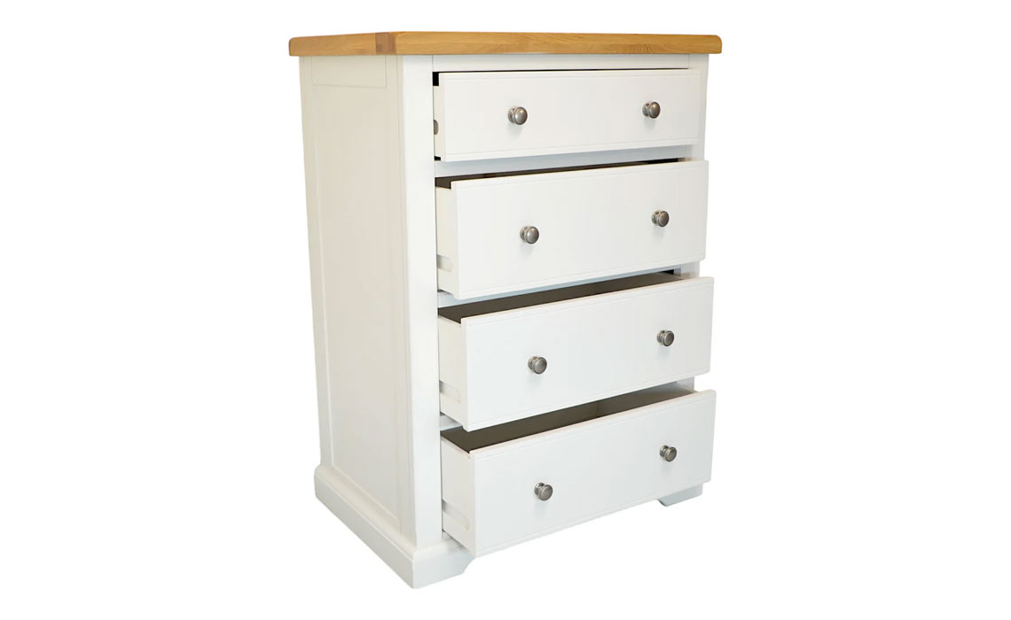 Suffolk Painted 4 Drawer Deep Chest of Drawers