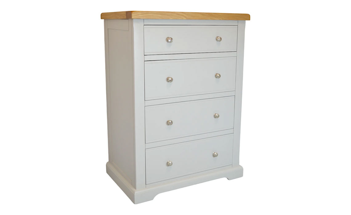 Suffolk Painted 4 Drawer Deep Chest of Drawers