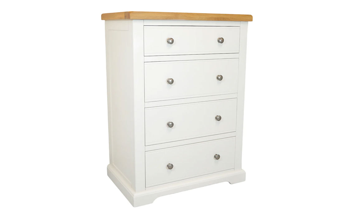 Suffolk Painted 4 Drawer Deep Chest of Drawers