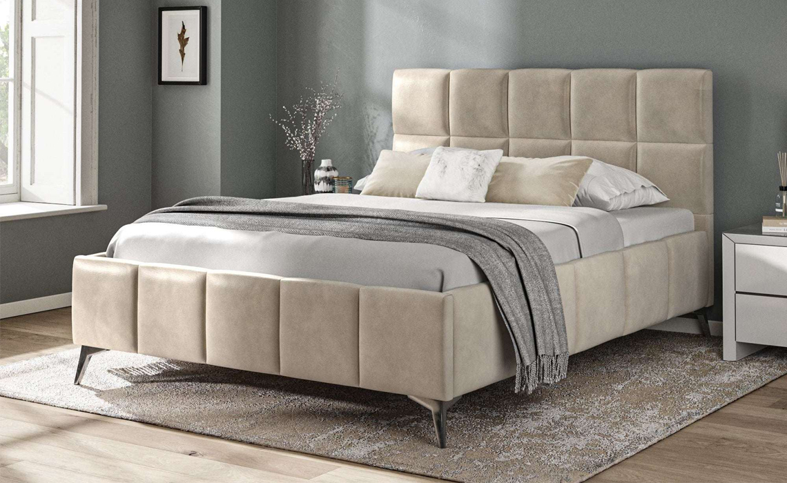 4ft6 Alexandra Fabric Divan Base And Headboard