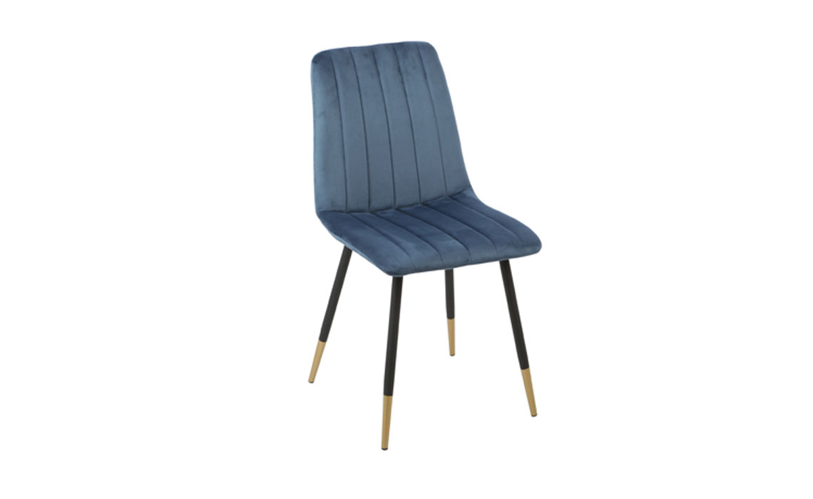 Lucca Upholstered Dining Chair Blue