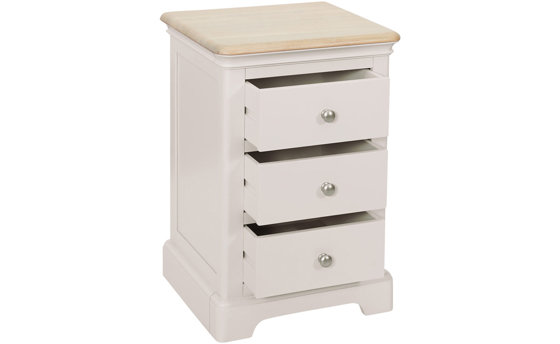 Melford Painted 3 Drawer Bedside 