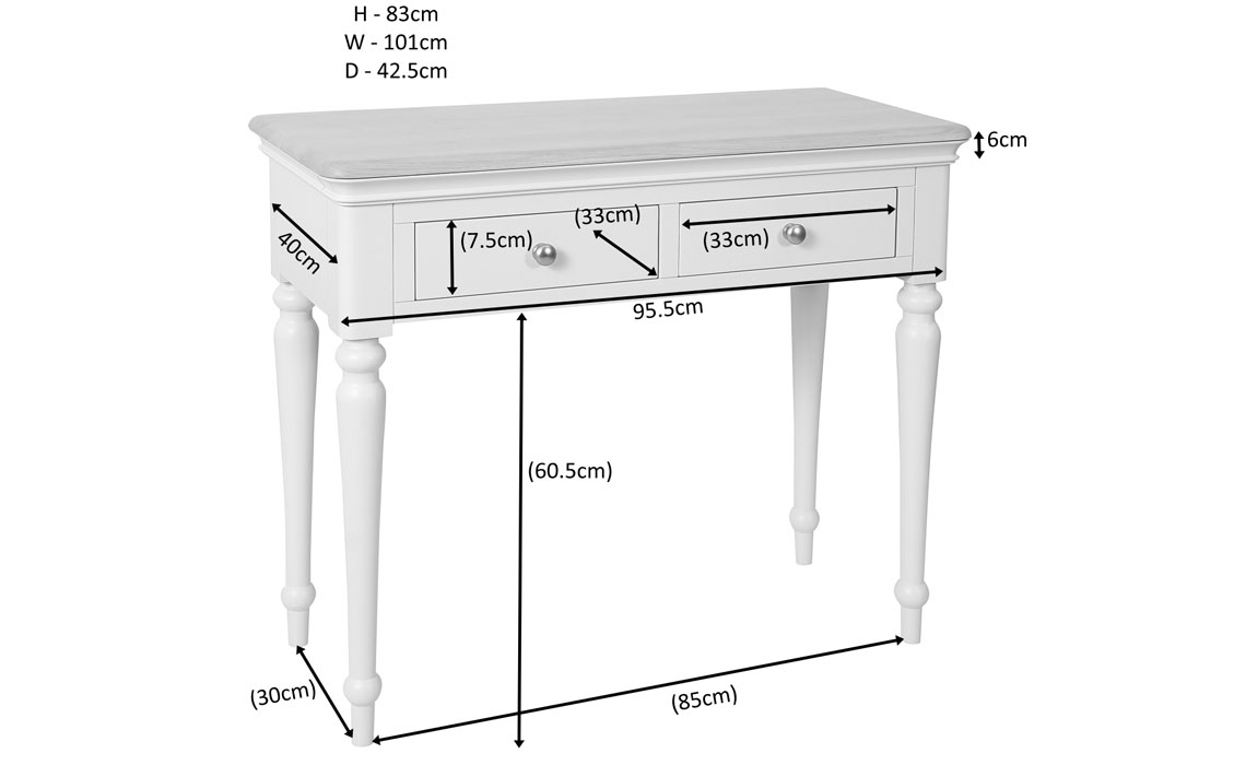 Melford Painted Dressing Table