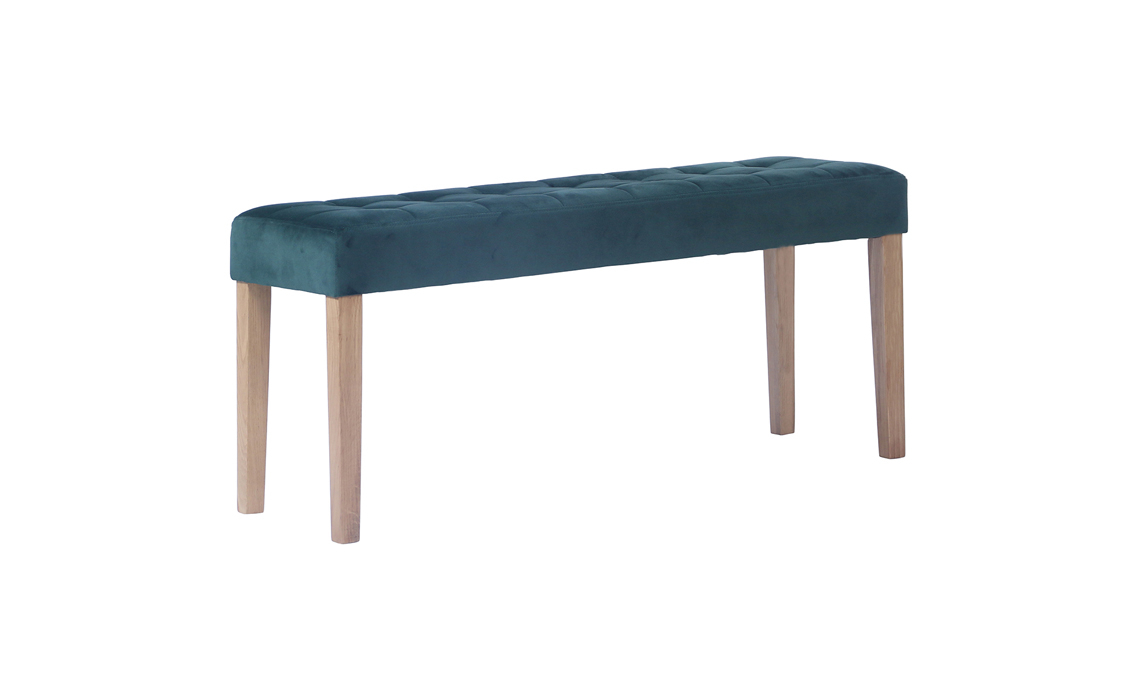 Melbourne Upholstered 104cm Bench in Forest