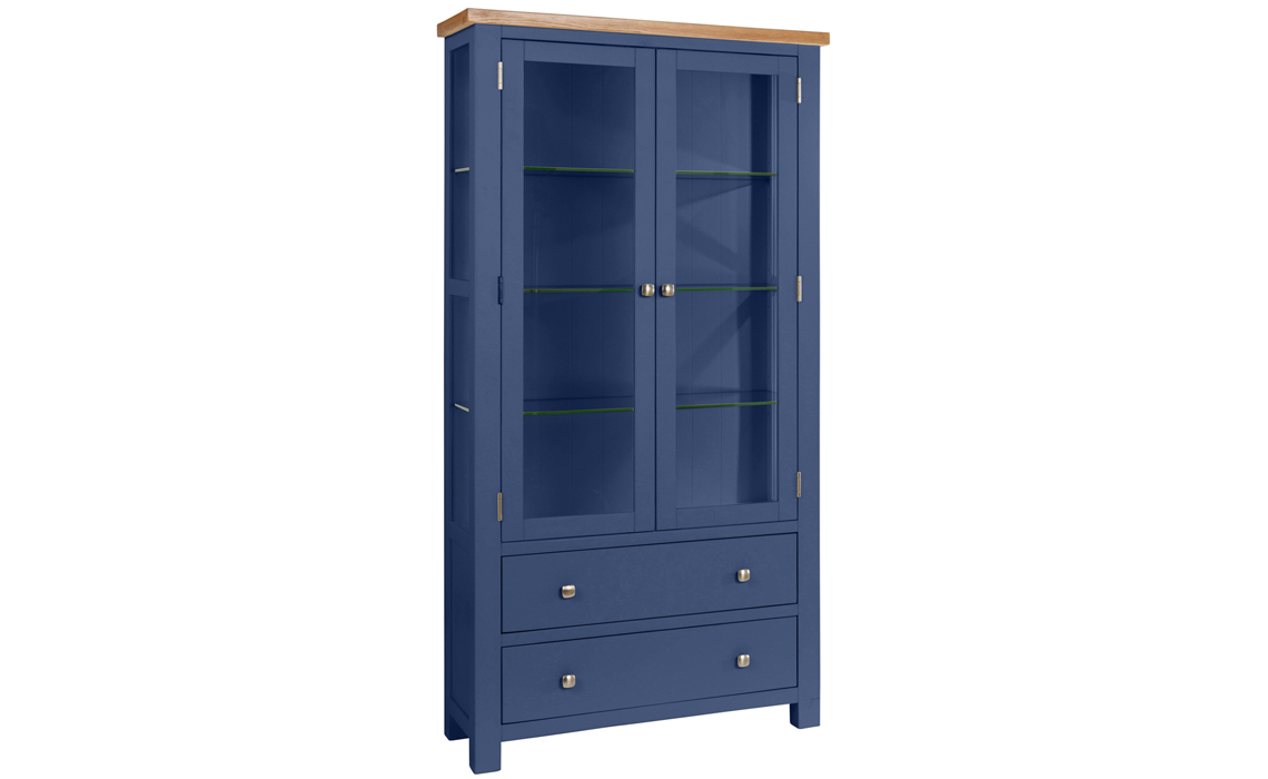 Lavenham Painted Display Cabinet With Glass Doors