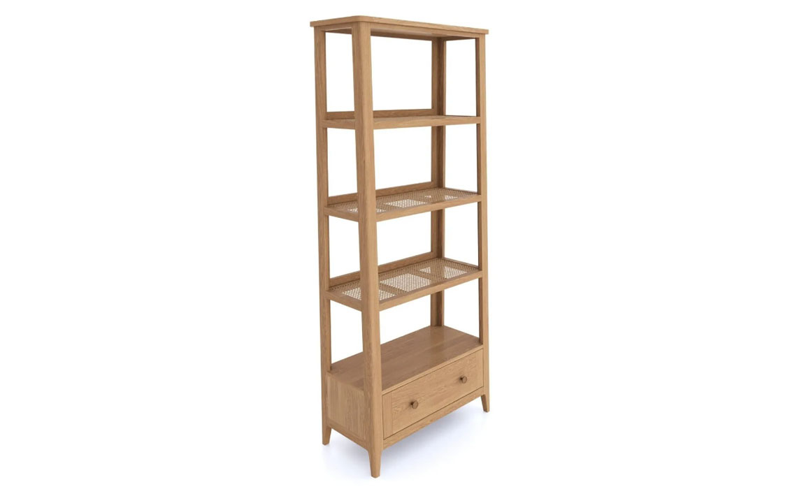 Stockholm Natural Oak Tall Open Bookcase