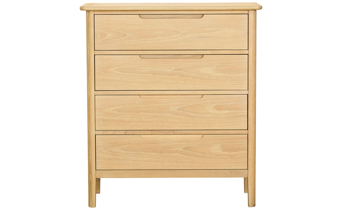 Birka Whitewash Oak 4 Drawer Chest