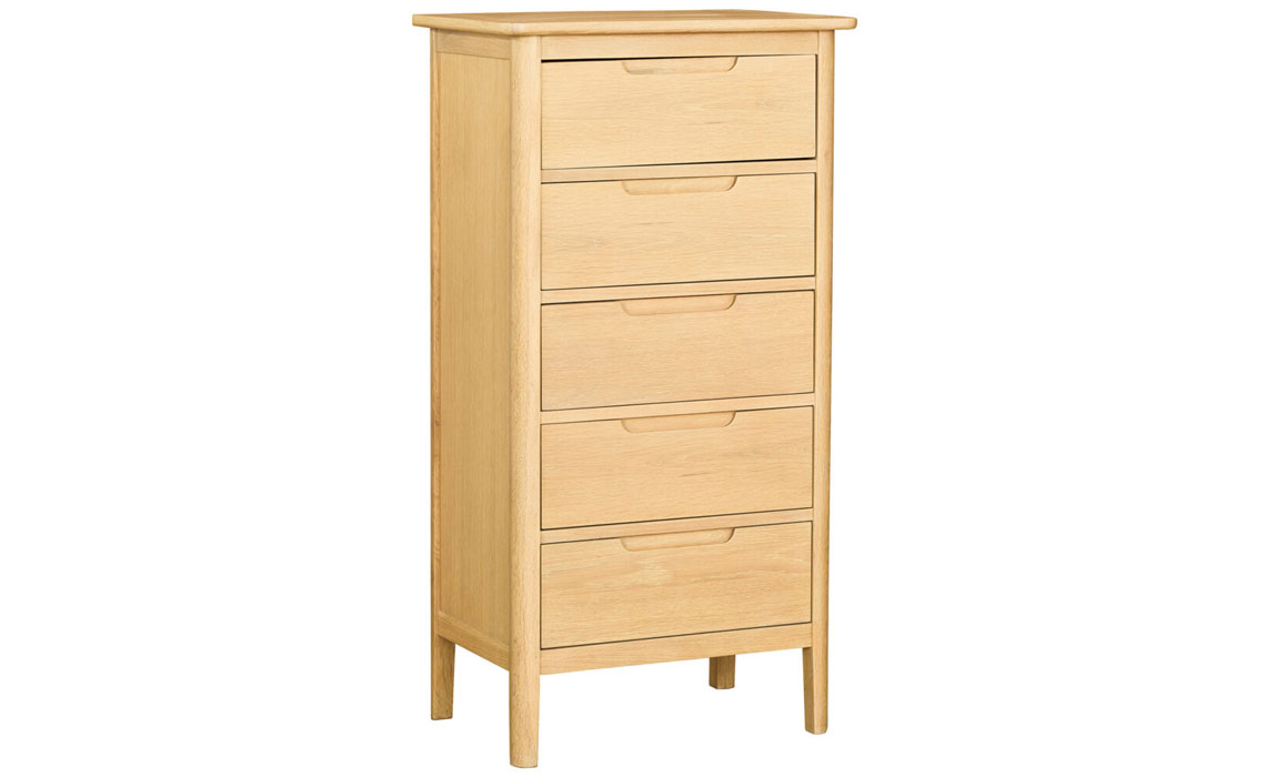 Birka  Oak 4 Drawer Wide Chest