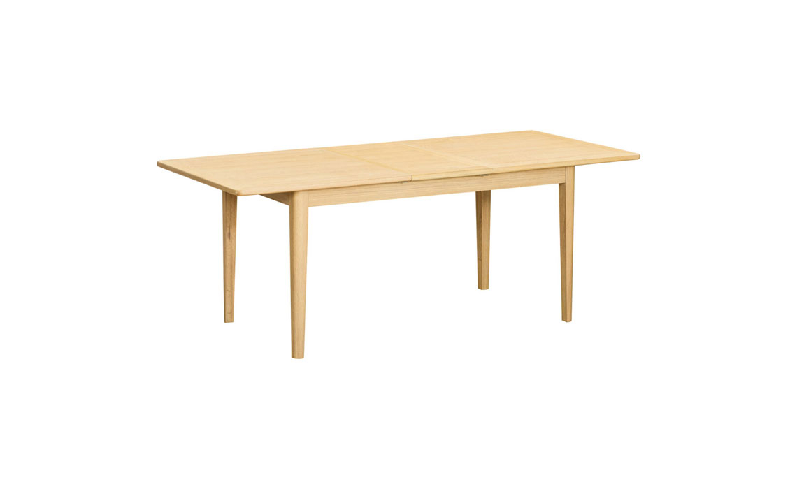 Birka Whitewash Oak Extending Table 160-200