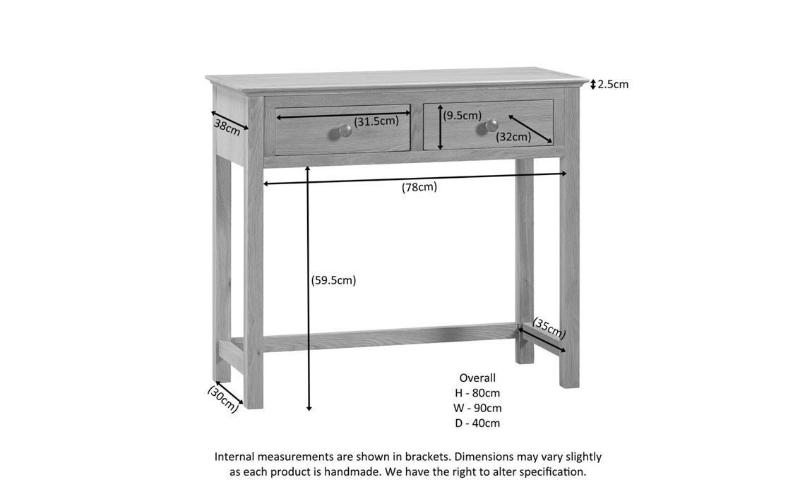 Morland Oak Dressing Table