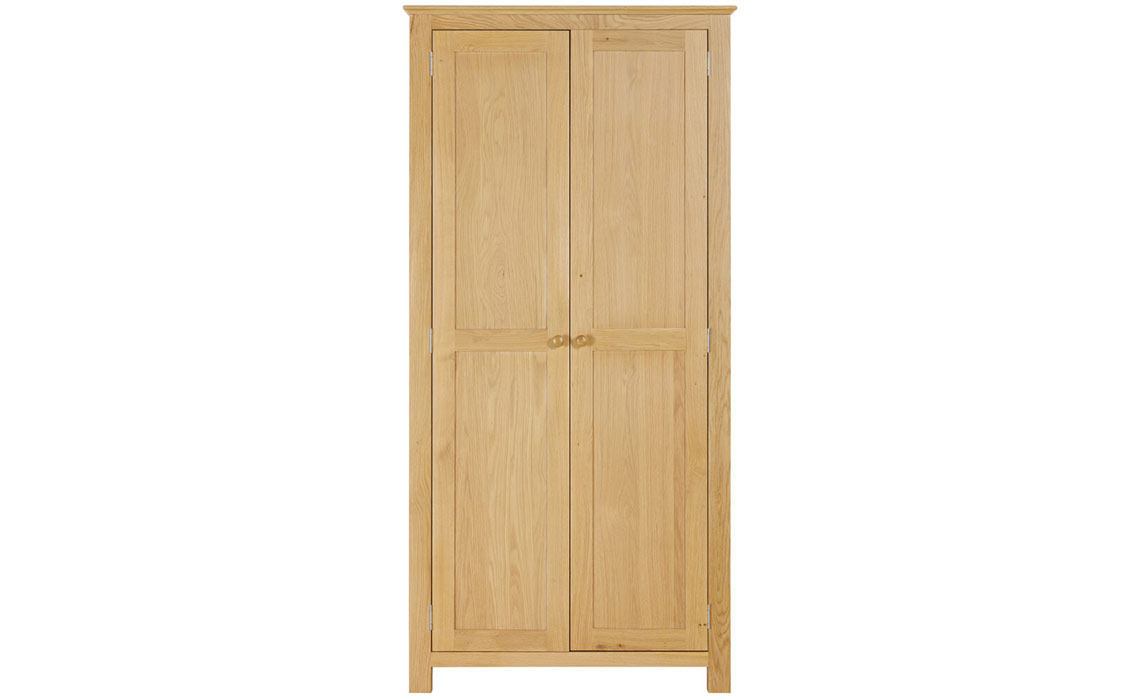 Morland Oak Full Hanging Double Wardrobe