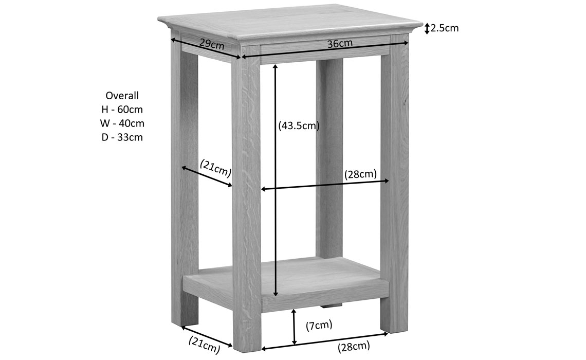 Morland Oak Lamp Table