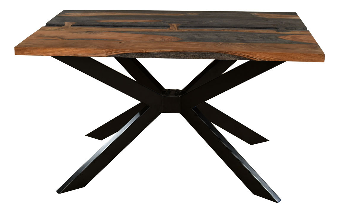 Goa Solid Sheesham Live Edge 135cm Dining Table 