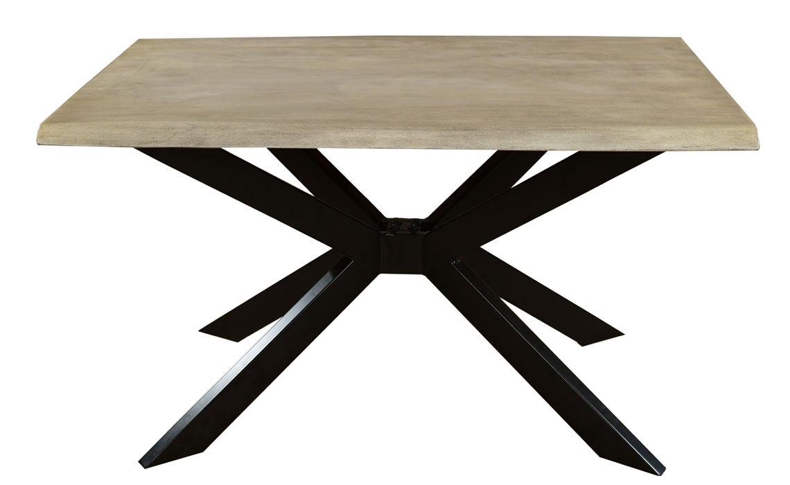 Mimoso Grey Wash Mango Live Edge 135cm Dining Table