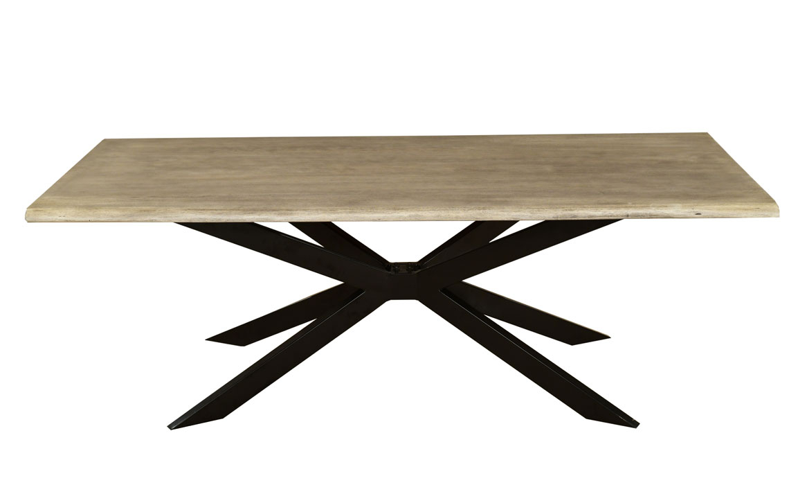 Mimoso Grey Wash Mango Live Edge 220cm Dining Table