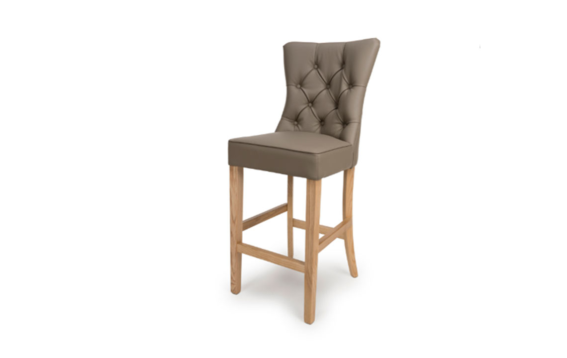 Eaton Bar Chair-Taupe