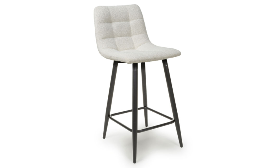 Alto Boucle Cream Bar Stool