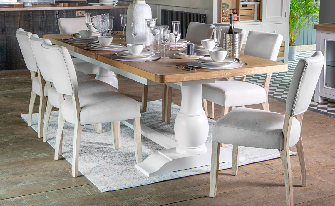 Cheshire White Painted 220-270cm Extending Table