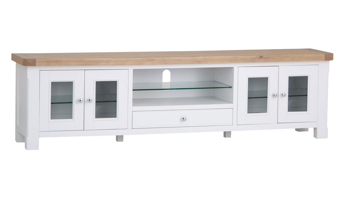 Cheshire White Painted Extra Large TV Unit