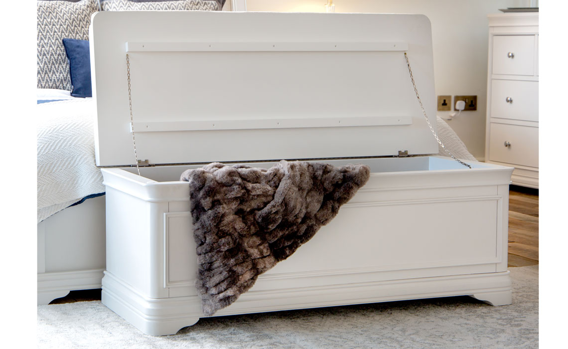 Chantilly White Painted Blanket Box