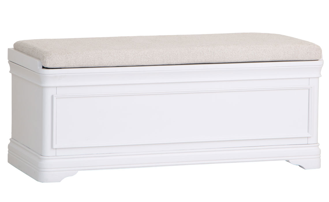 Chantilly White Painted Blanket Box