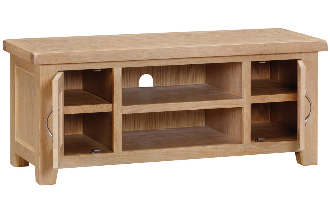 Berkley Whitewash Oak Large TV Unit