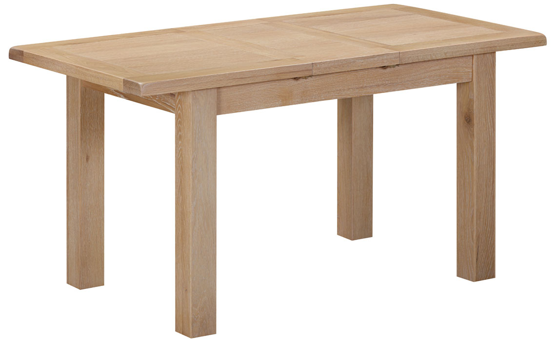 Berkley Whitewash Oak 120-153cm Small Extending Table