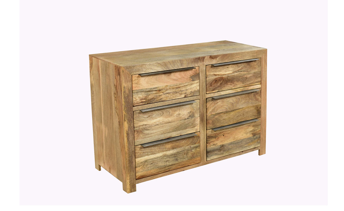 Bali Solid Mango 6 Drawer Chest