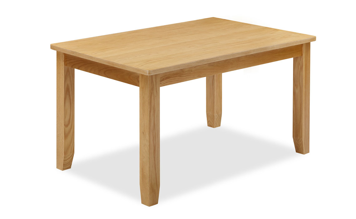 Olsen Natural Oak 135cm Fixed Top Table