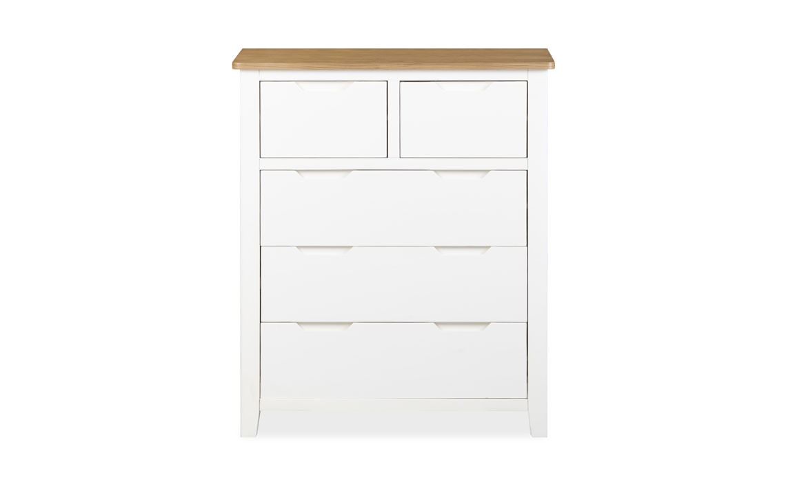 Olsen White Painted Oak 2 Over 3 Chest