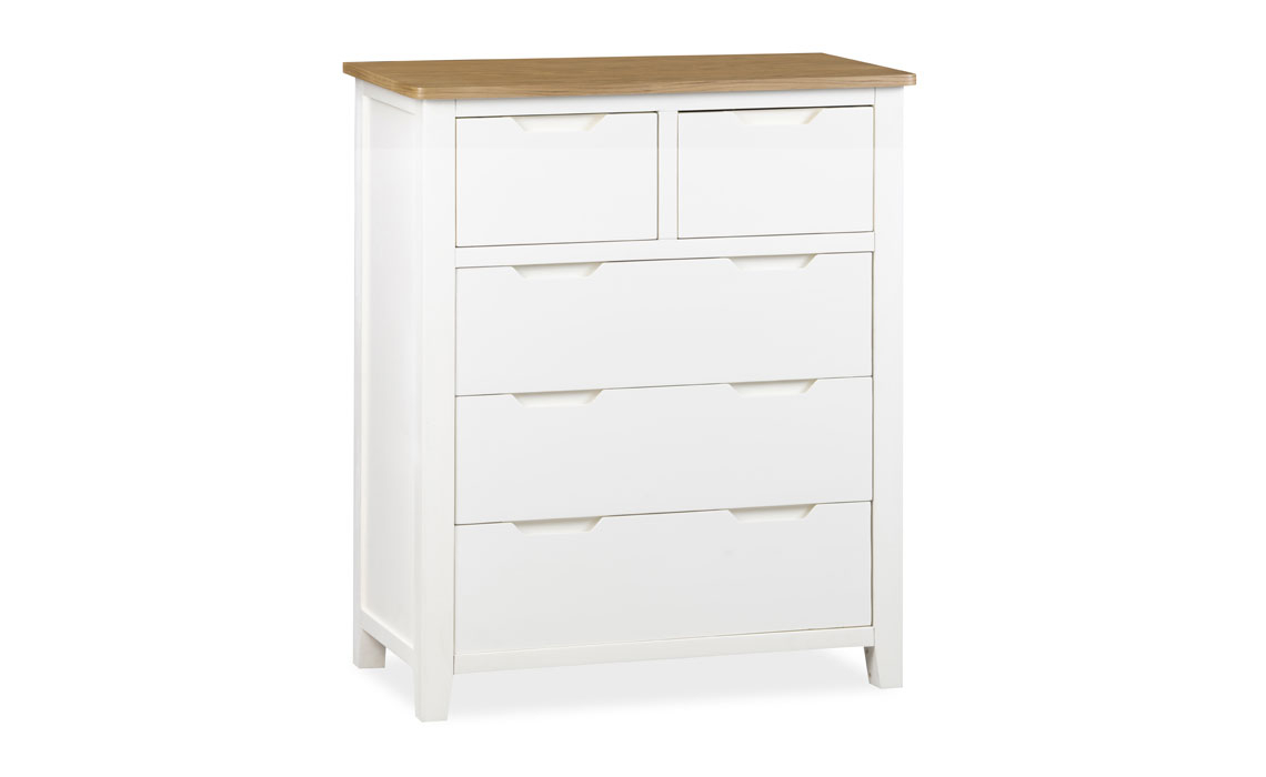 Olsen White Painted Oak 2 Over 3 Chest