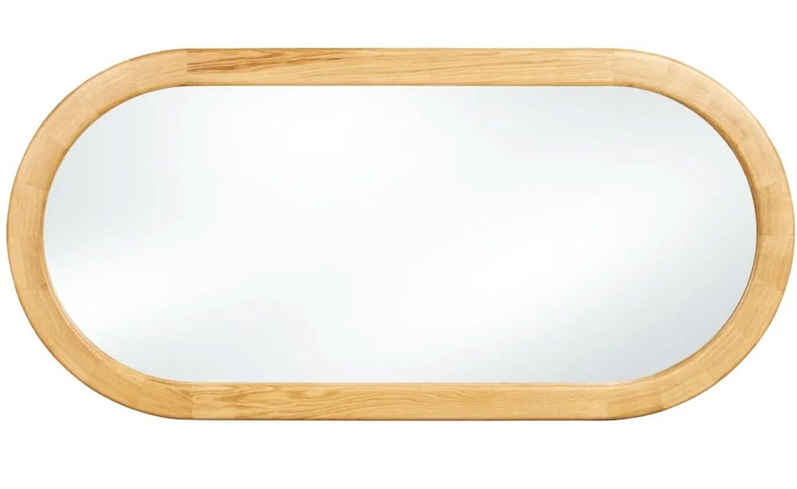 Marseille Oval Oak Mirror