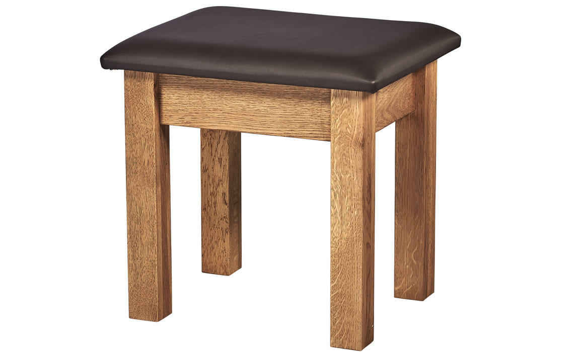 Framlingham Solid Oak Single Dressing Table Stool