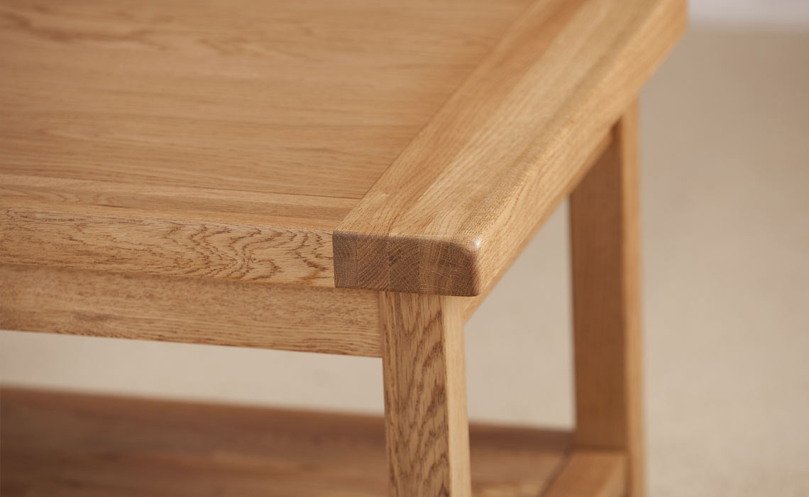Framlingham Solid Oak Coffee Table With Shelf