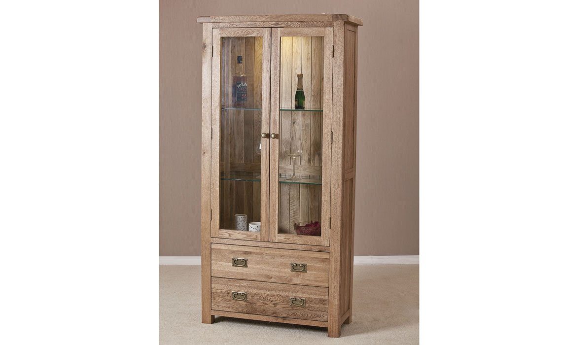 Framlingham Solid Oak Glass Display Cabinet