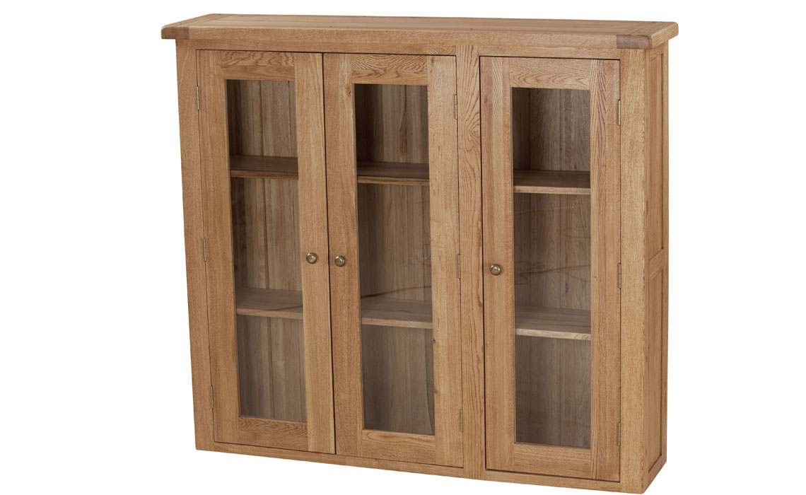 Framlingham Solid Oak Glass Dresser Top 4ft6