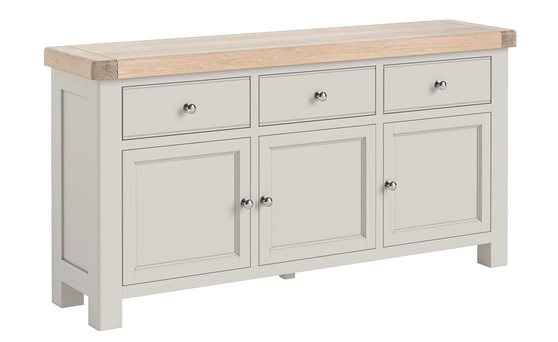 Clovelly Stone Grey Large Sideboard