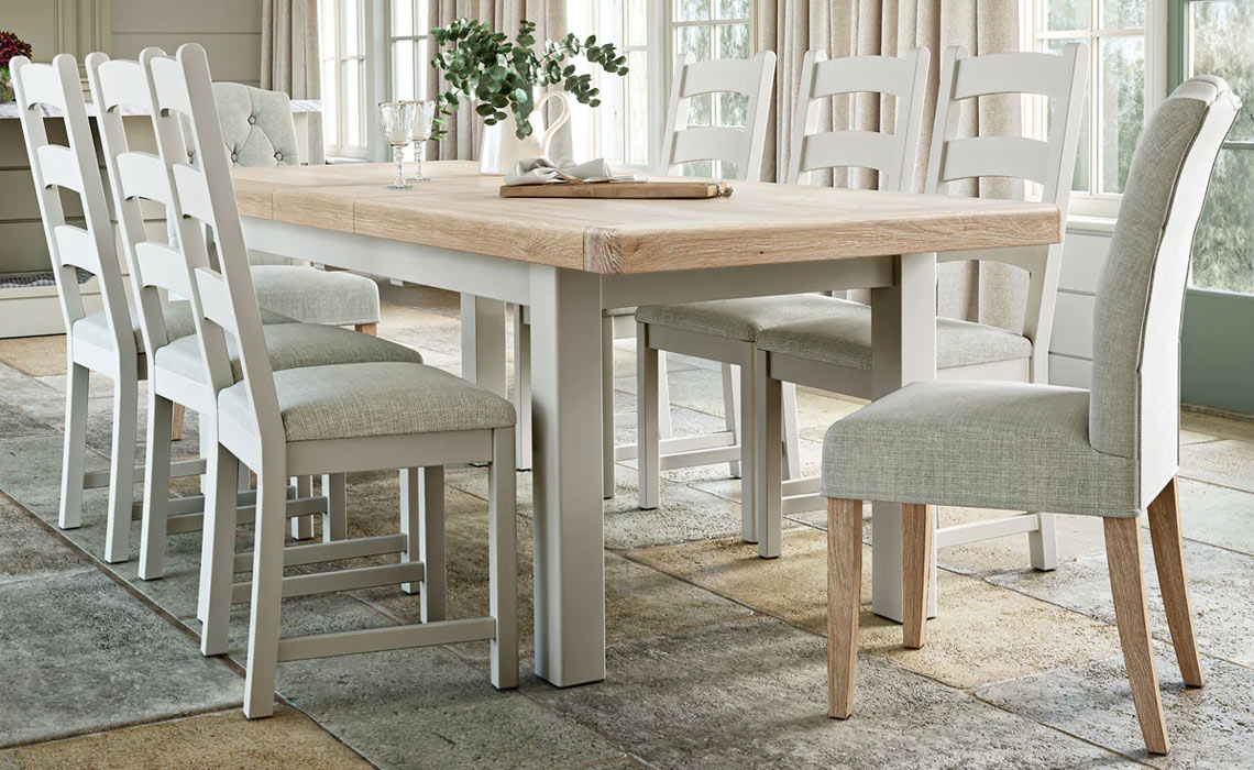 Clovelly Stone Grey 200-245cm Extending Dining Table