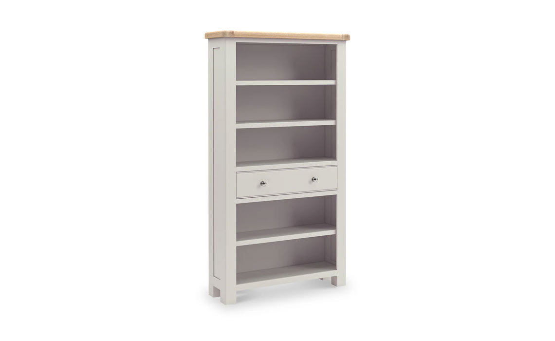 Clovelly Stone Grey Large Bookcase