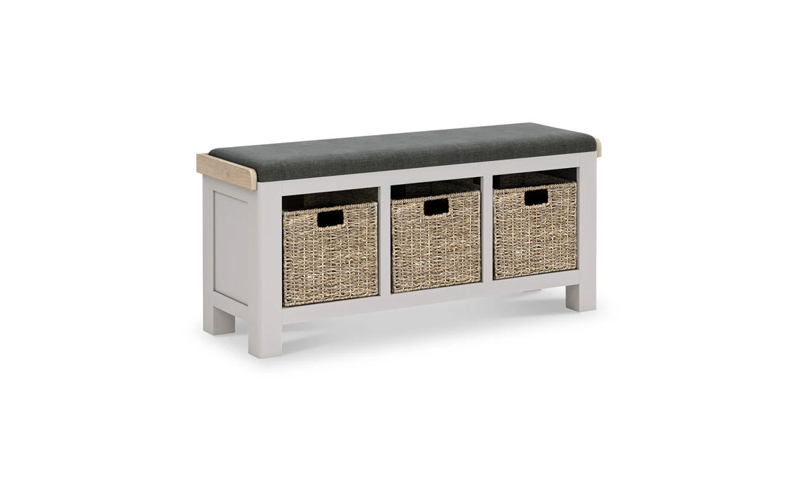 Clovelly Stone Grey Storage Bench