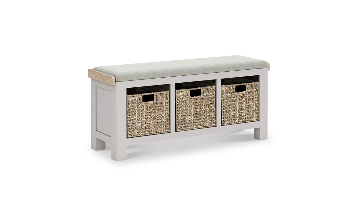 Clovelly Stone Grey Storage Bench