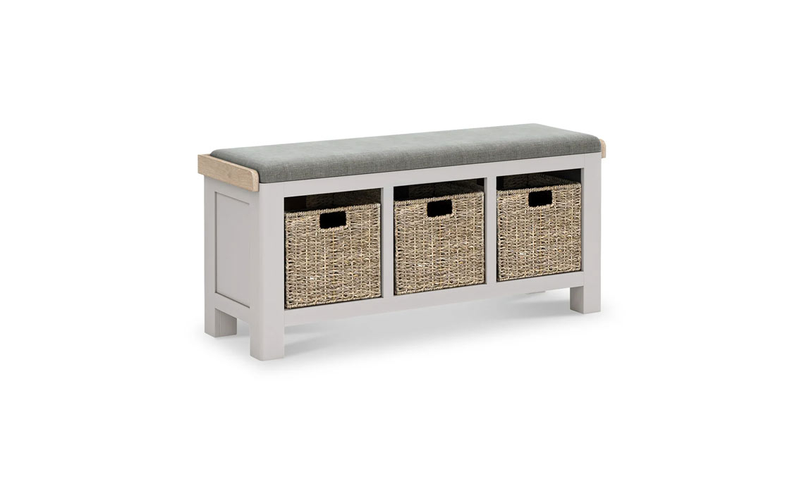 Clovelly Stone Grey Storage Bench