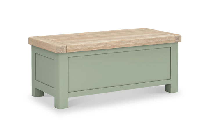 Clovelly Sage Painted Blanket Box