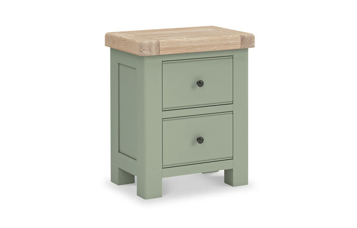 Clovelly Sage Painted 2 Drawer Bedside