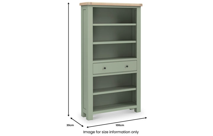 Clovelly Sage Large Bookcase